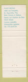 Matchbook Cover - Place Royale Restaurant BBQ St Hyacinthe QC