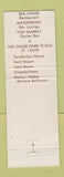 Matchbook Cover - Sea Chase Restaurant St Louis MO