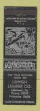 Matchbook Cover - Lehigh Lumber Allentown PA
