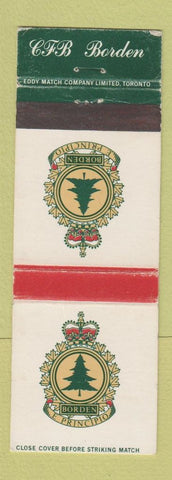 Matchbook Cover - CFB Borden Canada Military Canadian WEAR