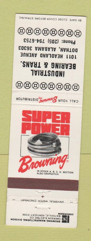 Matchbook Cover - Browning Bearings Dothan AL
