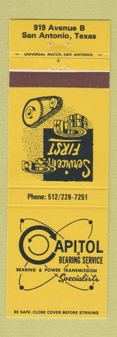 Matchbook Cover - Capitol Bearing Service San Antonio TX