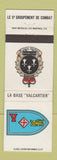 Matchbook Cover - Le 5e Groupement De Combat Valcartier QC Canada Military