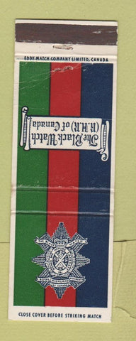 Matchbook Cover - Black Watch RHR of Canada Military Canadian WEAR