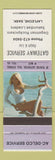 Matchbook Cover - Gateway Service AC Delco Lafleche SK pinup