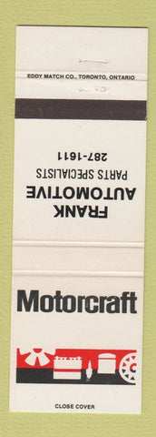 Matchbook Cover - Motorcraft Frank Automotive Parts