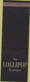 Matchbook Cover - The Lollipop Boutique Bruxelles Belgium