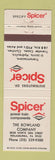 Matchbook Cover - Spicer Power Train Transmission Philadelphia PA Rowland