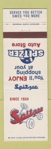 Matchbook Cover - Spitzer Auto Store