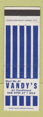 Matchbook Cover - Candy's Restaurant Detroit MI