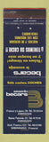 Matchbook Cover - Automoviles Becars Zaragoza Sabinanigo Spain cars WEAR