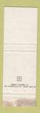 Matchbook Cover - Automoviles Becars Zaragoza Sabinanigo Spain cars WEAR
