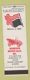 Matchbook Cover - Bomoseen Motor Sales cars Hydeville VT