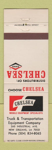Matchbook Cover - Chelsea Mobile Equipment Truck New Orleans LA