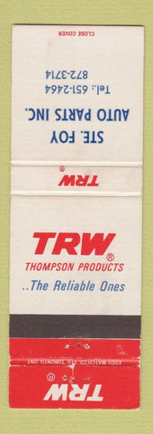 Matchbook Cover - TRW Auto Parts Ste Foy QC WEAR