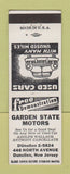 Matchbook Cover - Garden State Motors Dunellen NJ
