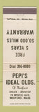 Matchbook Cover - Pepi's Ideal Olsmobile Medford MA WEAR