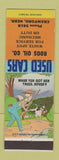 Matchbook Cover - Roos Oil White Spot as Crawford NE hillbilly