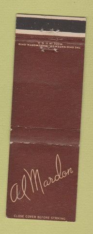 Matchbook Cover - Al Mardon Bridgeport Lumber Supply MI WEAR
