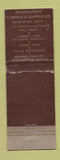 Matchbook Cover - Al Mardon Bridgeport Lumber Supply MI WEAR