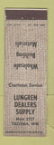 Matchbook Cover - Lungren Dealers Supply Lumber Tacoma WA
