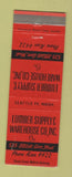 Matchbook Cover - Lumber Supply Warehouse Seattle WA