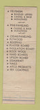Matchbook Cover - Lumber Supply Warehouse Seattle WA