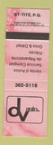 Matchbook Cover - DV Auto St Tite QC