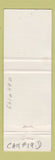 Matchbook Cover - Garage Bob Dupuis used cars Casselman ON pinup