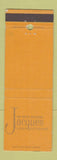 Matchbook Cover - Jacques French Restaurant Chicago IL
