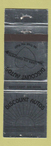 Matchbook Cover - Discount Autos Memphis TN used cars WEAR