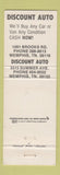 Matchbook Cover - Discount Autos Memphis TN used cars WEAR