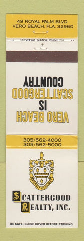 Matchbook Cover - Scattergood Real Estate Vero Beach FL