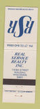 Matchbook Cover - Real Service Real Estate Wausau WI
