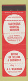 Matchbook Cover - AL Wilkinson London UK Business Transfer Sales