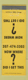 Matchbook Cover - Whittemore's Real Estate Skowhegan ME