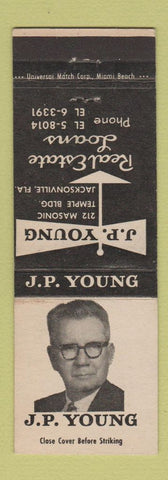 Matchbook Cover - JP Young Real Estate Loans Jacksonville FL