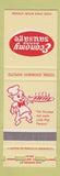 Matchbook Cover - Economy Brand Sausage Burnaby? BC SAMPLE pig