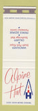 Matchbook Cover - Alpine Hut Vancouver BC Calgary AB SAMPLE