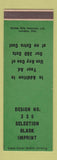 Matchbook Cover - Strike Rite Matches Design 336 GREEN SAMPLE Canada