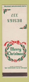 Matchbook Cover - Strike Rite Matches Christmas Design 337 SAMPLE Canada