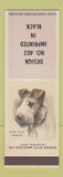 Matchbook Cover - Strike Rite Matches Wire Hair Terrier SAMPLE Canada