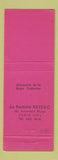 Matchbook Cover - La Pochette Brisac Paris France Loi Moi Heart