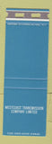 Matchbook Cover - Westcoast Transmission Company Canada SAMPLE