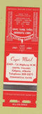 Matchbook Cover - Capri Motel Calgary AB SAMPLE