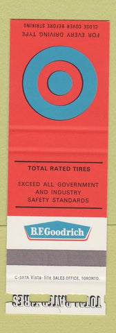 Matchbook Cover - BF Goodrich Tires Canada SAMPLE