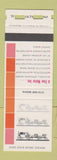 Matchbook Cover - The Coach House North Vancouver BC SAMPLE