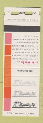 Matchbook Cover - The Coach House North Vancouver BC SAMPLE