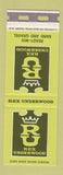 Matchbook Cover - Rex Underwood Ready Mix Sand Gravel Canada SAMPLE