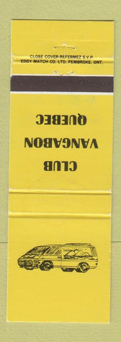 Matchbook Cover - Club Vangabon Quebec QC vans WEAR